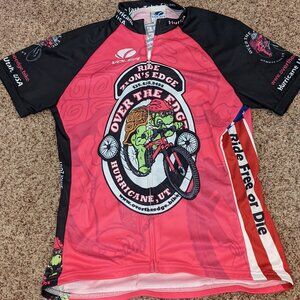 Voler Women's Cycling Jersey New Over The Edge Hurricane Pink Medium
